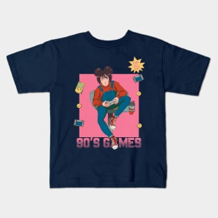 90's Gamer Girl Kids T-Shirt